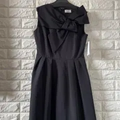 セルフォード　桂由美アシンメトリーリボンドレスワンピース新品未使用38