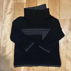 COMME CA FOSSETTE 黒いタートルネックトップス 80cmのサムネイル