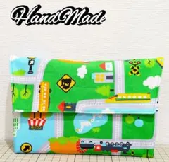横入れお弁当袋 マジックテープ 男の子 入園入学 ハンドメイド 電車