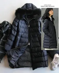 めい様専用！ユナイテッドアローズglフォックス毛皮ロングダウンコートL