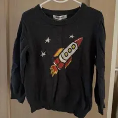 GLOBAL WORK ロケット刺繍セーター 100cm~