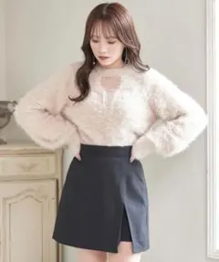 earth music&ecology⭐︎カットアウトシャギーニットプルオーバー