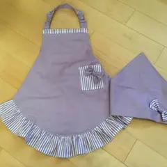 子供エプロン 子供用エプロンセット 受注製作 baby moco