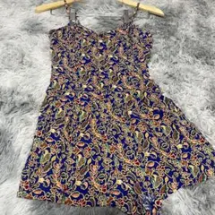 ロジータ 古着 90s 派手柄 総柄 オールインワン 春夏  楽ちん カジュアル