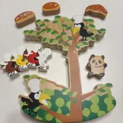 からすのパンやさん　積み木セット　絵本のつみき