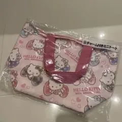 新品　ハローキティ 50周年記念 チャーム付きミニトート　サンリオ　当たりくじ