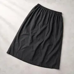 nest Robe ネストローブ 麻100% ギャザースカート ブラックのサムネイル