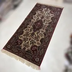 未使用】ベルギー製 高級絨毯 サミラ SAMIRA グリーン メダリオン