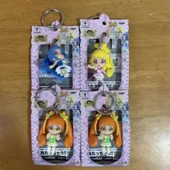 ドキドキプリキュア　フィギュアキーホルダー　プライズ　4個セットのサムネイル