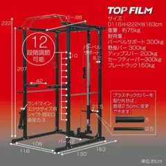 【都内引き取り限定】TOP FILM パワーラックハーフラック チンニング 懸垂