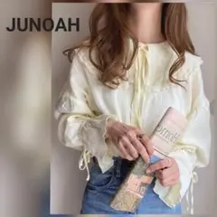 JUNOAH / ジュノア ビックカラーブラウス