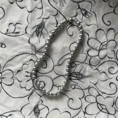 グレーパールネックレス