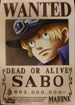 匿名配送　非売品　サボ＆ボニー　ワンピース手配書ブロマイド　麦わらストア限定配布