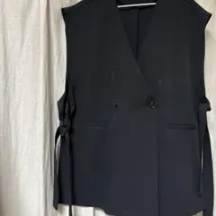 最終価格❣️VANNIEU ブラック ダブルボタン ベスト