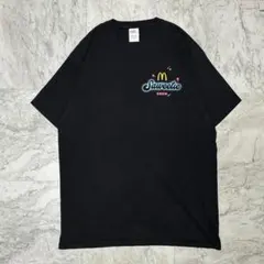 McDonald's マクドナルド Tシャツ 企業物 ロゴ L 黒 古着 90sのサムネイル