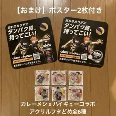 日清 カレーメシｘハイキューコラボ アクリルスタンド フタどめ全6種＋おまけ付き