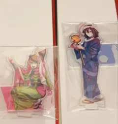 阿波踊り 伊黒小芭内 甘露寺蜜璃 アクリルスタンド 鬼滅の刃