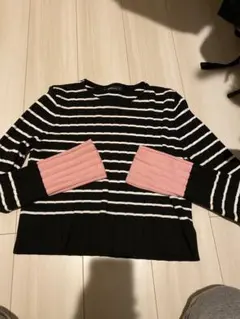 ザラ　ボーダーニット