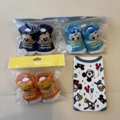 東京ディズニーリゾート　ソックス3足、スタイ1枚セット