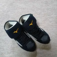 【美品】Mizuno ミズノ ボクシングシューズ 黒 金 26.5 ハイカット Mizuno ボクシングシューズ 黒/金 ハイカット ボクシング