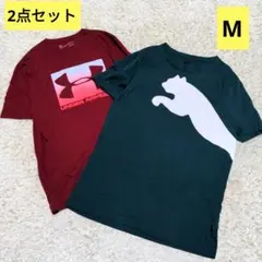 アンダーアーマー❁プーマ❁Ｔシャツ❁半袖シャツ❁2点セット❁М❁綿
