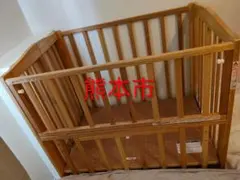 KATOJI ベビーベッドミニサイズ 木製 ナチュラル