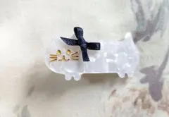 猫型クリアヘアピン ☆20
