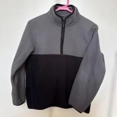 UNIQLO フリースジャケット 150 グレー/ブラック