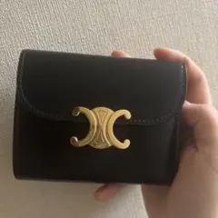 ✨未使用級 正規品✨セリーヌ 三つ折り トリオンフ ブラック