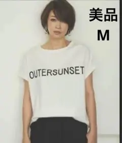 美品　プラステ　【 OUTERSUNSET 】PLST別注 Tシャツ　ホワイトのサムネイル
