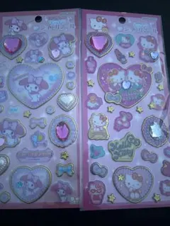 サンリオ　ジュエルシール　キティ、ミミィ、マイメロ