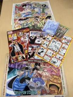 モンキー・D・ルフィ ワンピースカード シール ポスター ジャンプ付録8点セット