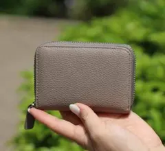 【グレー】超便利☆コインも入れるカードケース