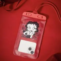 Betty Boop 防水スマホケース ネックストラップ付きのサムネイル