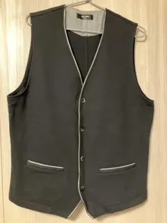 PLUS ONE ベスト ブラック XL