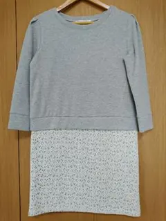 値下げ ⭐️ 新品未使用タグ付＊ロペピクニック ワンピース ひざ丈 七分袖
