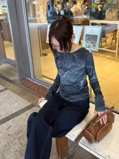 新宿　moussy LIMITED 2WAY VELOUR TOP 新宿 moussy LIMITED 2WAY VELOUR TOP - メルカリ