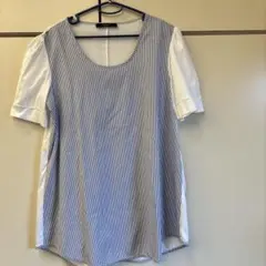 WEEKEND MaxMara ストライプ 半袖カットソー　 美品　丈長め　綿のサムネイル