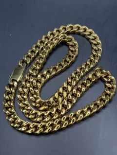 ジ*ロ様 k18メッキゴールド チェーンネックレス約50cm幅約8mm 男女
