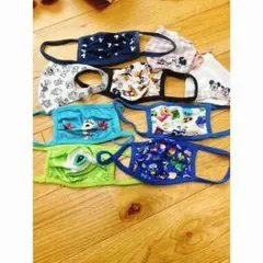 子供用キャラクター柄マスク8枚セット