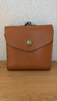IL BISONTE　がま口　財布　キャメル　ブラウン系
