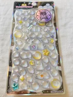 光るジュエルプチドロップシール　シマエナガ