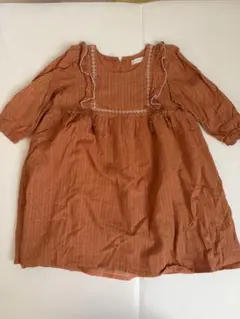 youpiloulou 刺繍入りワンピース テラコッタのサムネイル