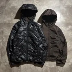 00s OLD UNIQLO リバーシブル 中綿ジャケット 薄手 y2k