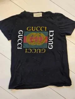GUCCI キッズ Tシャツ サイズ8 ブラック Children's cotton T-shirt with print in green | GUCCI® US