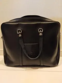 黒 合成皮革 トートバッグ