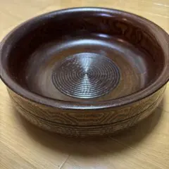 木製　円形　菓子入れ