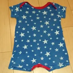 プチバトー 星柄 ロンパース 81cm/18m