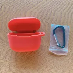 AirPods3 第3世代 ケース カバー 赤 レッド カラビナ付き