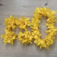 黄色の花冠風レイ フラダンス用